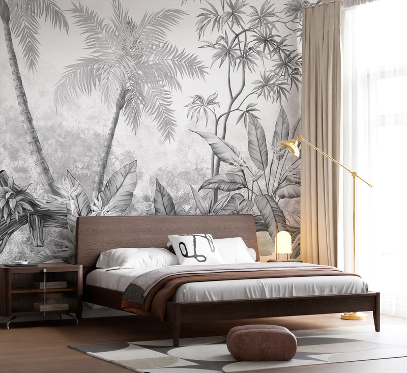 Mural - Jungle Dream Black (Per Sqm)