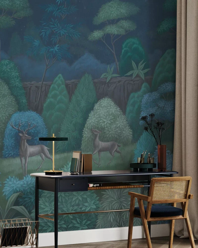 Mural - Nocturnal Symphony Nature (Per Sqm)