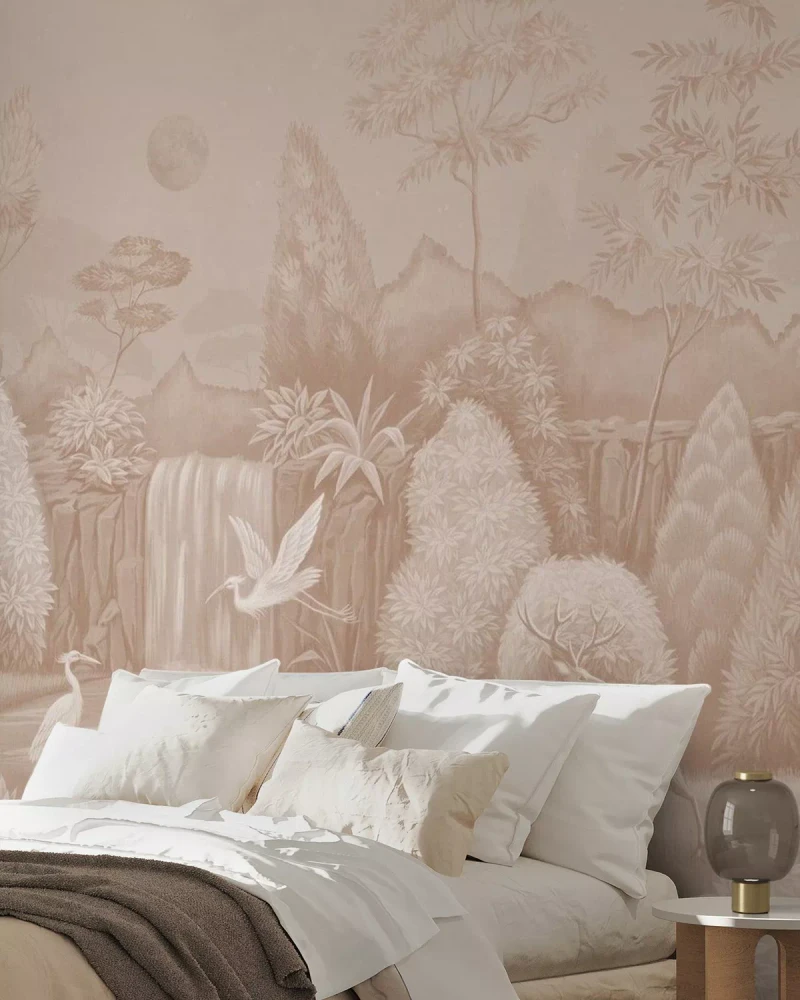 Mural - Nocturnal Symphony Sepia (Per Sqm)