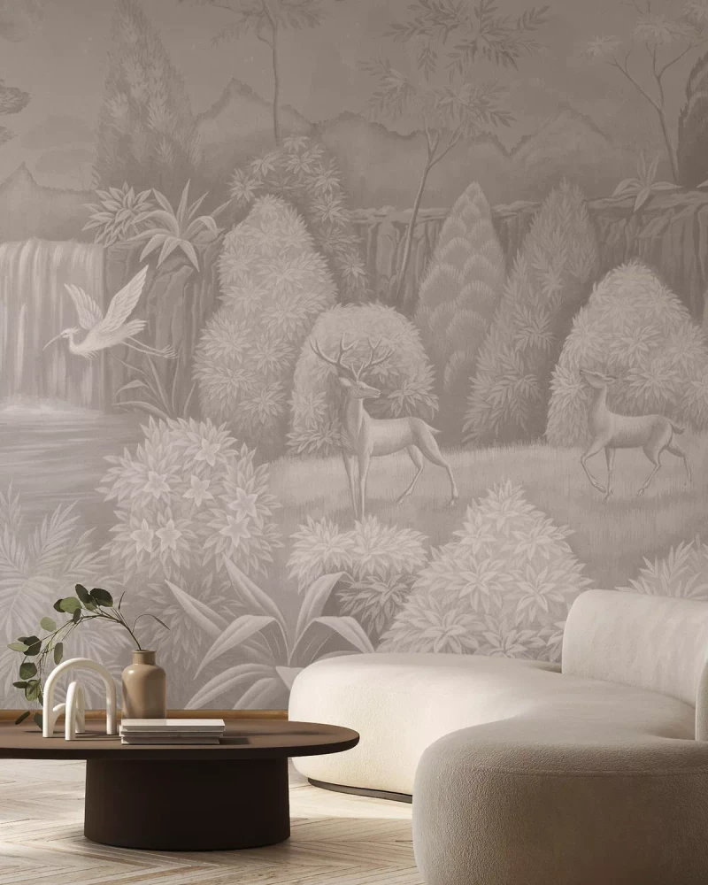 Mural - Nocturnal Symphony Beige (Per Sqm)