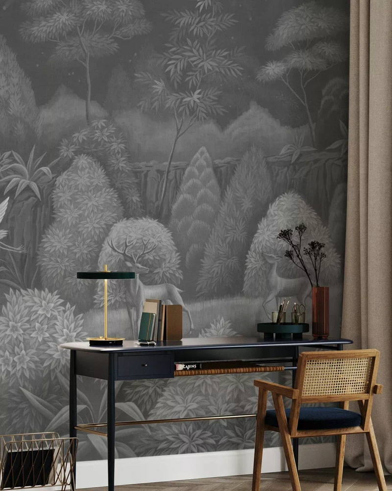 Mural - Nocturnal Symphony BW (Per Sqm)