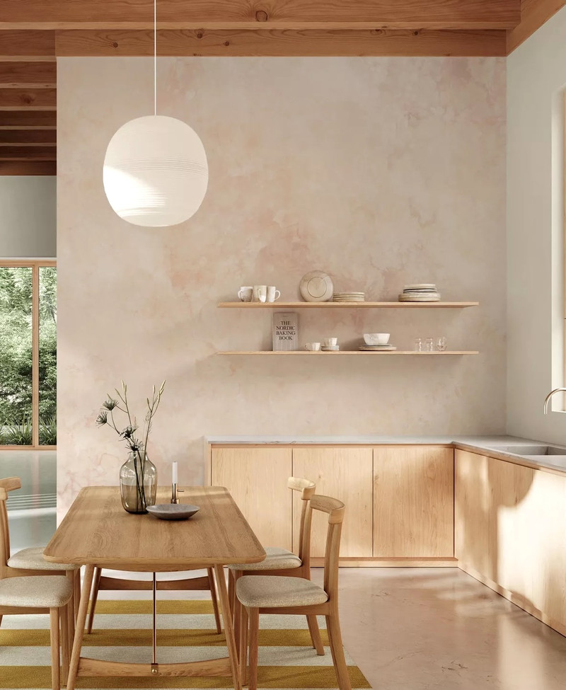 Mural - Polished Marble Soft Peach (Per Sqm)