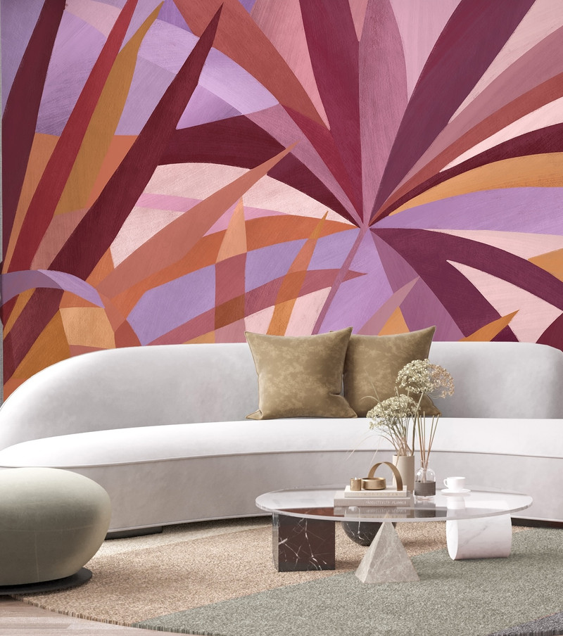 Mural - Paint Palms Sunset (Per Sqm)