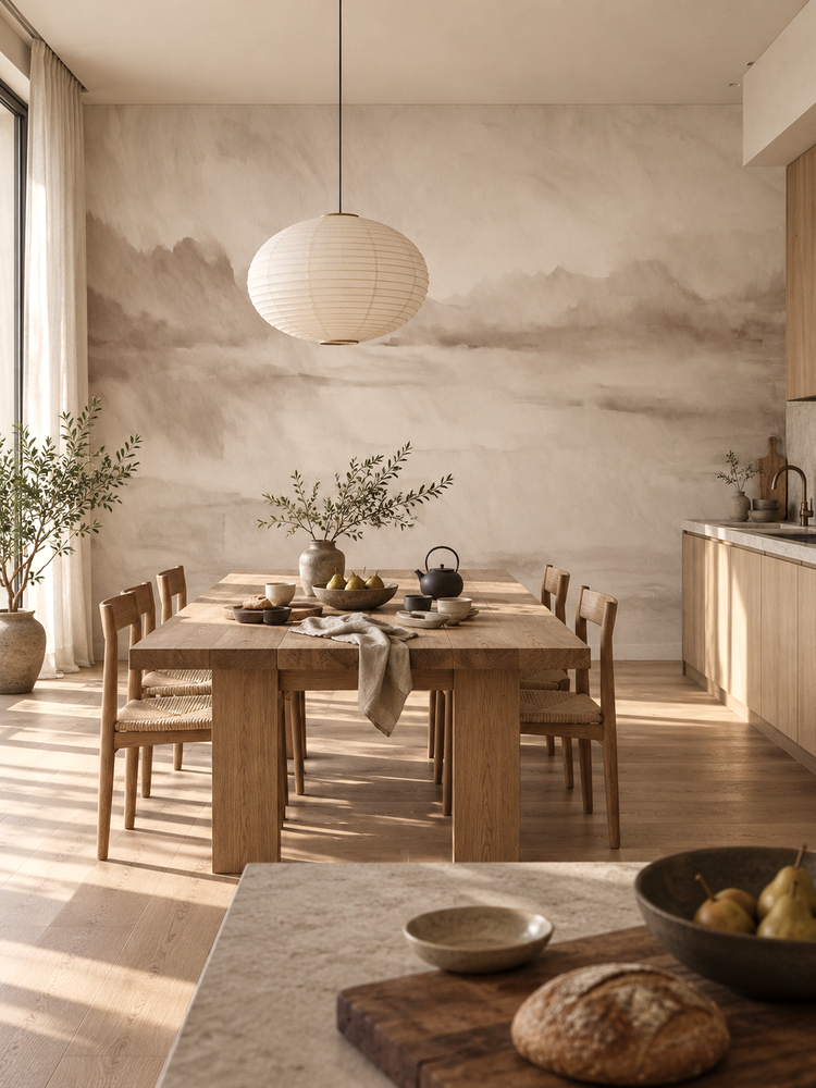 Mural - Velvet Horizon Sepia (Per Sqm)
