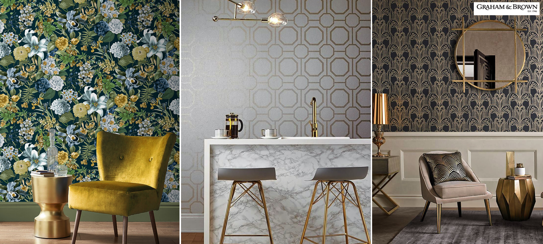 WALLPAPER TRENDS GRAHAM & BROWN | Curio Design Studio