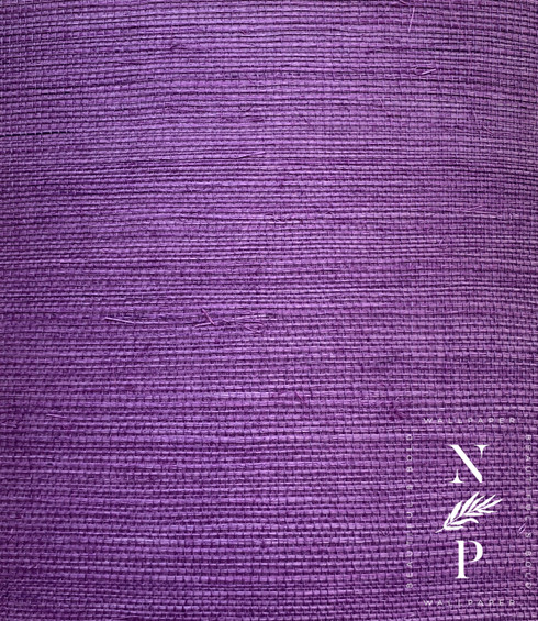 Purple Grasscloth Sisal Wallpaper - Natty and Polly