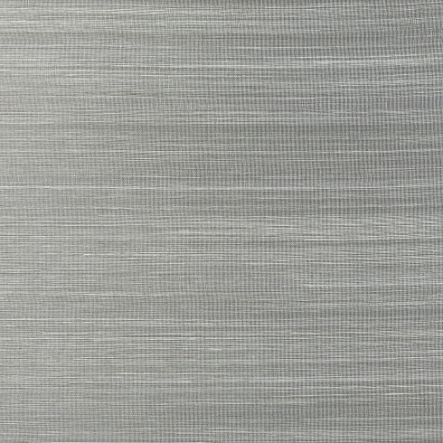 Textured Fine Weave Sisal Grasscloth Steel Grey Wallpaper | Thibaut ...