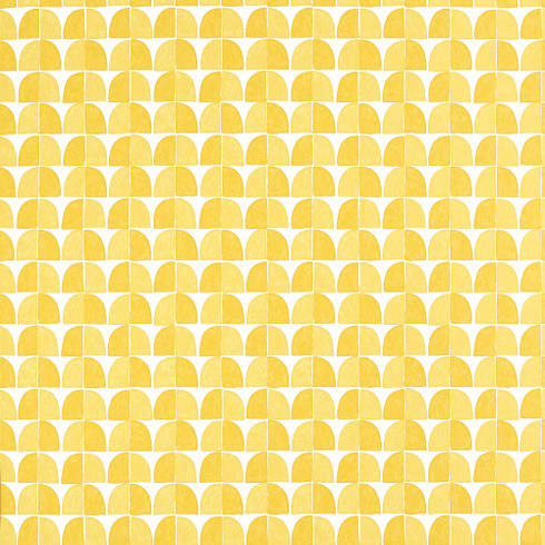 Small Scale Geometric Pattern Yellow Wallpaper | Thibaut Solsbury