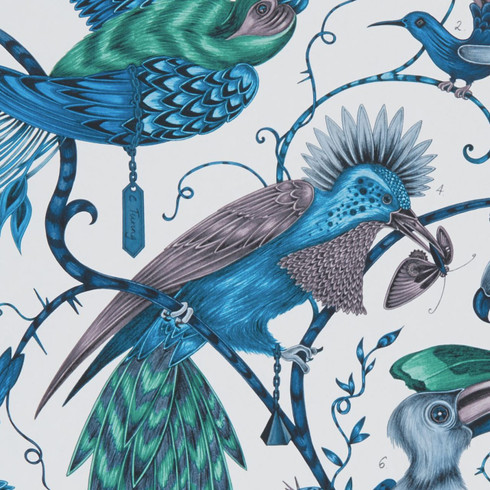 Clarke and Clarke Audubon Jungle Wallpaper - Emma J Shipley