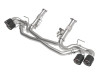 aFe Power MACH Force-Xp 3"-2.5" 304 Stainless Steel Muffler-Delete Cat-Back Exhaust System, Carbon Fiber Tips :: 2020 C8 Corvette