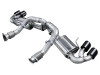 American Racing Headers R/T Cat-Back Exhaust System, Quad Black Tips :: 2020-2021 C8 Corvette