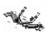 Borla C8 Corvette S-Type Cat-Back Exhaust System, 4" Quad Polished Angled Tips, w/ AFM and NPP Valves