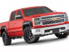 Bushwacker Extend-A-Fender Style Fender Flares, Front and Rear, Unpainted :: 2014-2018 Silverado 1500 w/ 6'7" & 8'2" Fleetside Bed