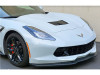 EOS Front Bumper Grille w/o Camera Brackets, Painted Carbon Flash :: 2014, 2015, 2016, 2017, 2018, 2019 C7 Corvette