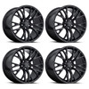 Factory Reproductions FR 22 Z06 Replica Wheels, Gloss Black, 19x8.5 & 20x10 :: 2014-2019 C7 Corvette Stingray