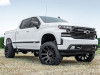 Fuel Off-Road D615 Contra Wheel Set, 22x12" -43mm, Gloss Black Milled :: 2014-2018 Silverado 1500