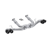 MBRP Armor Pro 3" Dual Cat-Back Exhaust System w/ 4.5" Carbon Fiber Quad Tips, Quad Split Rear Exit :: 2020-2026 C8 Corvette(exhaust)