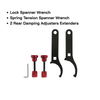 Pedders eXtreme XA Coilover Spanner Wrench and Rear Adjustment Extenders for 2010-2015 Camaro V6, SS, ZL1, Z28 PED-160086