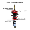 Pedders eXtreme XA Coilover Rear for 2010-2015 Camaro V6, SS, ZL1, Z28 PED-160086