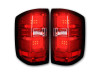 RECON OLED Tail Lights, Red Lens :: 2014-2018 Silverado 1500 With OEM Halogen Tail Lights