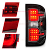 ANZO Sequential LED Taillights w/ Light Bar, Black Housing, Clear Lens :: 2014-2018 Silverado 1500