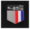 Lloyd 2pc Ultimat Front Floor Mats, Black Mats w/ Camaro 45th Anniversary Shield Logo :: 2010-2015 Camaro