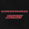 Lloyd 2pc Ultimat Front Floor Mats, Black Mats w/ Red Camaro SS Logo :: 2010-2015 Camaro