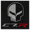 Lloyd 2pc Ultimat Floor Mats, Black w/ Jake Logo & C7.R Logo :: 2014-2019 C7 Corvette