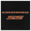 Lloyd Ultimat Trunk Mat, Black Mat w/ Orange Camaro SS Logo :: 2010-2015 Camaro