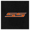 Lloyd Ultimat Trunk Mat, Black Mat w/ Orange SS Logo :: 2016-2023 Camaro Coupe