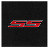 Lloyd Ultimat Trunk Mat, Black Mat w/ Red SS Logo :: 2016-2023 Camaro Coupe