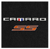 Lloyd Ultimat Trunk Mat, Black Mat w/ Orange Camaro SS Logo :: 2016-2023 Camaro Coupe