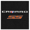 Lloyd Ultimat Trunk Mat, Black Mat w/ Orange Camaro SS Logo :: 2016-2023 Camaro Convertible