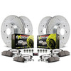 PowerStop Z26 Extreme Street Warrior Brake Upgrade Kit, Front & Rear :: 2016-2023 Camaro V6 w/ 4 Piston Front Caliper