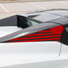 Phastek Straight American Flag Side Panel Decal, Various Colors :: 2020-2023 C8 Corvette Convertible