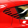 Phastek Straight American Flag Side Panel Decal, Various Colors :: 2020-2023 C8 Corvette Coupe