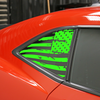 Phastek Distressed American Flag Quarter Window Decal, Various Colors :: 2010-2015 Camaro