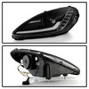 Spyder Signature Series Sequential Headlights, Clear Lens and Black Housing ::  2005-2013 Corvette