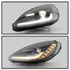 Spyder Apex Series Sequential Headlights, Clear Lens and Black Housing ::  2005-2013 Corvette