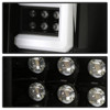 Spyder Light Bar LED Tail Lights w/ Black Reflectors, Clear Lens and Black Housing :: 2016-2018 Silverado 1500, 2016-2019  Silverado 2500HD/3500HD