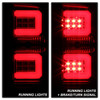 Spyder Light Bar LED Tail Lights w/ Chrome Reflectors, Clear Lens and Red Housing :: 2016-2018 Silverado 1500, 2016-2019  Silverado 2500HD/3500HD