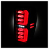 Spyder LED Tail Lights, Clear Lens and Black Housing :: 2019-2021 GMC Sierra 1500 w/ Factory Halogen Bulbs