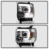 Spyder Signature Series Projector Headlights w/ Factory Daytime Running Lights, Chrome :: 2014-2018 GMC Sierra 1500, 2500HD & 3500HD