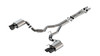 Borla 3" S-Type Cat-Back Exhaust System w/ 4" Quad Black Chrome Tips  ::  2024 Ford Mustang GT  w/ Active Exhaust