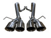 MRT 2.5" Street Race Cat Back System, w/ 4" Quad Polished Tips :: 2008-2013 C6 Corvette