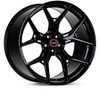 Vossen HF-5 Hybrid Forged Wheel Set, Gloss Black, 19x10 +28/20x12 +52 :: 2005-2019 Corvette Grand Sport & Z06