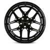 Vossen HFX-1 Hybrid Forged Wheel Set, Gloss Black, 20x9 +35/21x12 +52 :: 2020-2025 Corvette