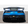 EOS ZR1 Style Carbon Fiber High Wing Spoiler w/ Carbon Fiber Wing Riser :: 2014-2019 Corvette Stingray & Z51