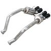 AWE 3015-43606 axle-back exhaust system with quad black tips corvette 2006-2013 z06 & zr1