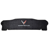 Lloyd Front Ultimat Trunk Mat, Black w/ Black Large C8 Corvette Flag Logo & "Corvette" :: 2020-2025 C8 Corvette